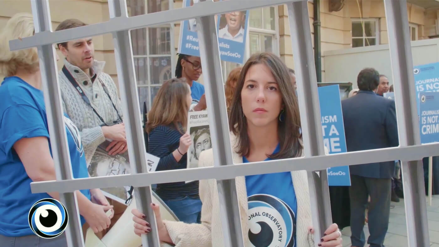 IOHR Protest in London for Reuters Journalists